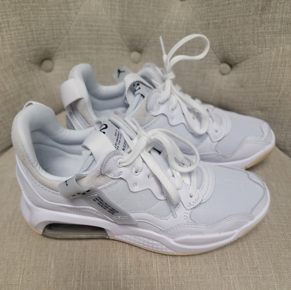 Womens Jordan white/grey sneakers, size 7